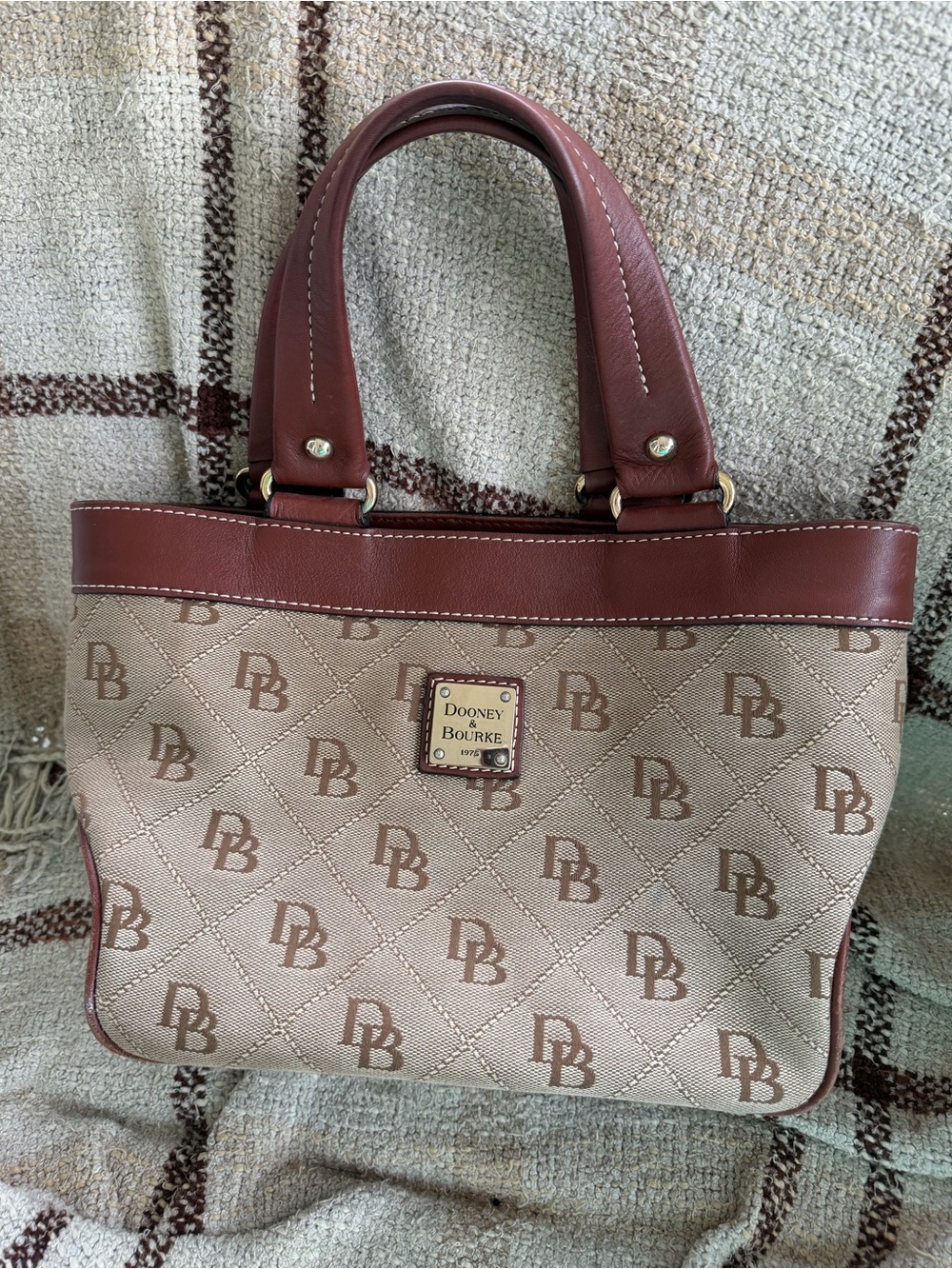 Dooney & Bourke Khaki Signature Logo Purse